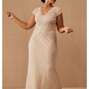 Sanders Gown by BHLDN size 18 in Almond